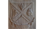  Family Coat of Arms carved into a wooden panel