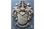 Heraldic family coat of arms made of wood