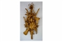  Ornamental woodcarving and ornaments in wood for furniture and panelling in the style of Grinling Gibbons. Foliage carving in limewood , historical and period style high-relief woodcarving in limewood.