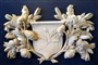  Ornamental wood-carving and ornaments in wood for furniture and panelling in the style of Grinling Gibbons. Foliage carving in limewood , historical and period style high-relief woodcarving in limewood..