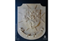 Carving a heraldic family coat of arms in wood | The Order of Saint Lazarus
